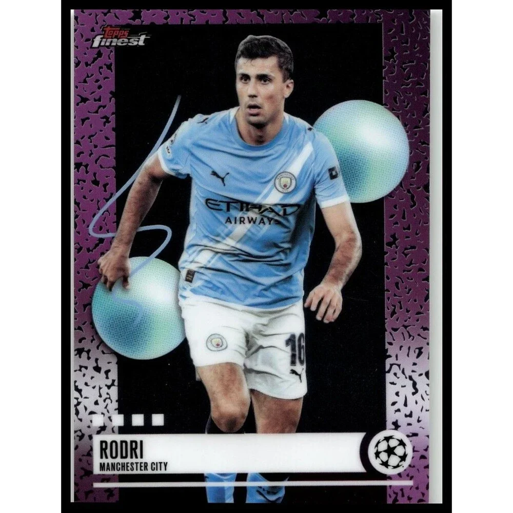 2025-26 Finest UEFA Rodri #341 Manchester City Uncommon